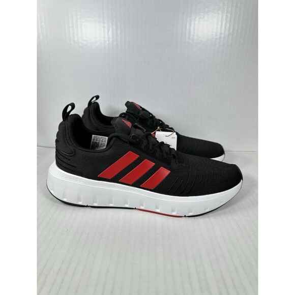 ADIDAS SWIFT RUN 23 Running Training Shoes Black Red Mens Size 10.5 IG4706 NEW main image 5